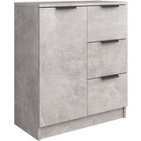  Komoda 2 kosa betonsko siva 60x30x70 cm konstruiran les, (20653969) | Shoptok.si