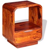  Noćni ormarić s ladicom od masivnog drva šišama 40 x 30 x 50 cm | shoptok.hr