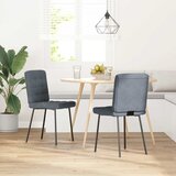  Blagovaonske stolice 2 kom tamnosive baršunaste | shoptok.hr