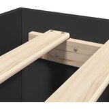  Okvir za krevet crni 100x200 cm konstruirano drvo | shoptok.hr