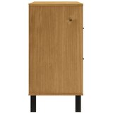  Komoda sa staklenim vratima FLAM 110x40x80 cm masivna borovina | shoptok.hr