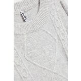 Marisse Light Gray Decorative Knit Sweater | Eponuda.ba