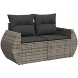  10-dijelni set vrtnih sofa od poliratana s jastucima sivi | shoptok.hr