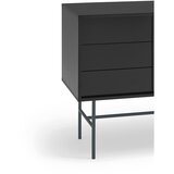 Teulat Crna/antracitno siva niska komoda s kliznim vratima 180x91 cm Nube – | shoptok.hr