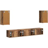 Set TV komoda Zidne 3 pcs Staro drvo Konstruirano drvo | shoptok.hr