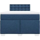  Krevet s oprugama i madracem plavi 120 x 200 cm od tkanine | shoptok.hr