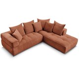 Bobochic Paris Kutna garnitura od šenila boja terakote (s desnim kutom/u obliku slova L) Whesley – | shoptok.hr