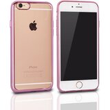  Gumijasti / gel etui Clear Case za Apple iPhone X / iPhone XS (5.8") - roza Cene