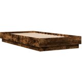  Okvir kreveta s LED svjetlima dimljena boja hrasta 75 x 190 cm | shoptok.hr