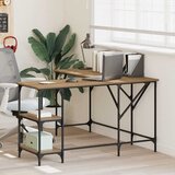 vidaXL Stol Umjetnički hrast 139 x 139 x 75 cm Konstruirano drvo | shoptok.hr