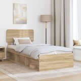  Okvir za krevet Sonoma 90 x 190 cm Čvrsto borovo drvo | shoptok.hr