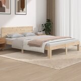 Maison Chic Posteljni okvir - Dvoposteljna postelja - Zakonska postelja iz trdne borovine 140x190 cm-J14416, (21771440) | Shoptok.si
