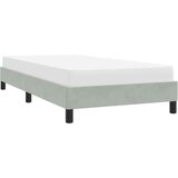  posteljni okvir brez vzmetnice svetlo siva 80x210 cm žamet, (21829334) | Shoptok.si