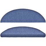  Prostirke za stepenice 15 kom 56x17x3 cm plave poluokrugle | shoptok.hr