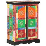  Ručno obojena komoda s vratima 53x30x75 cm masivno drvo manga | shoptok.hr