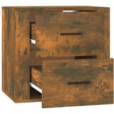 vidaXL Stenska nočna omarica dimljen hrast 50x36x47 cm | Shoptok.si