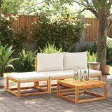 vidaXL 4-dijelni set vrtnih sofa s jastucima masivno bagremovo drvo Cijene