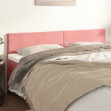  Uzglavlja ružičasta 200x5x78/88 cm baršunasta | shoptok.hr