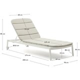 Kave Home Bel kovinski vrtni ležalnik Marcona – | Shoptok.si