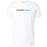 Calvin Klein Jeans Majica 'WHOLESALE' azur / črna / bela | Shoptok.si