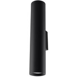 Nice Lamps Črna stenska svetilka Sollux Castro 2 | Shoptok.si