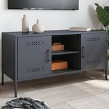 Maison Chic TV omarica - TV stojalo - Televizijska omarica antracitna 100,5x39x50,5 cm jeklo, (21702416) | Shoptok.si