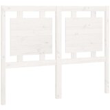  Uzglavlje za krevet bijelo 125 5x4x100 cm od masivne borovine | shoptok.hr