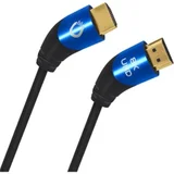 Oehlbach HDMI priključni kabel HDMI A utikač, HDMI A utikač 1.50 m crna D1C42531 Ultra HD (8K), trostruko zaštićen HDMI kabel