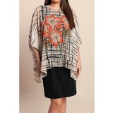Fenzy Plus Size Obleka S Potiskom, Črna | Shoptok.si