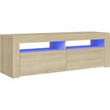 vidaXL TV omarica z LED lučkami sonoma hrast 120x35x40 cm | Shoptok.si