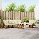  Set vanjskih sofa 7 kom. Prirodna i krem | shoptok.hr