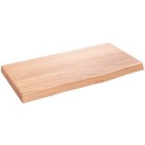 vidaXL Stenska polica svetlo rjava 40x20x2 cm trdna hrastovina Cene