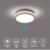  Brilagi -LED spoljašnje svetlo sa senzorom BENE LED/18W/230V preč. 21,5 cm braon IP54 | Eponuda.com