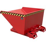 eurokraft pro Samodejni prekucni zaboj, prostornina 1,2 m³, rdeč RAL 3000 | Shoptok.si