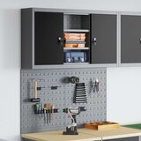  3-delni orodjar in set pegboard na steni, črn kovin, (22048528) Cene