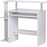 MID.YOU računalniška miza leseni material bela | Shoptok.si
