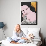  Slika - Sensual and Love (1 Part) Vertical 40x60 U crnom drvenom okviru | shoptok.hr
