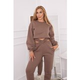 Kesi Insulated set with a short mocha sweatshirt | shoptok.hr