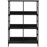 Police za knjige crne 78,5x33x82 cm konstruirano drvo | shoptok.hr