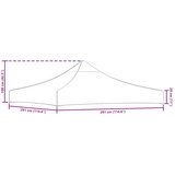 Krov za šator za zabave 3 x 3 m crni 270 g/m² | shoptok.hr