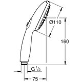 Grohe 279462431 Vitalio Start 110 tuš ročka 2 funkciji | Shoptok.si