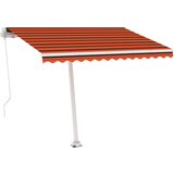 Maison Chic Prostostoječa ročno zložljiva tenda - Senčniki 300x250 cm oranžna/rjava, (22039109) | Shoptok.si