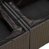 vidaXL 9-dijelni set vrtnih sofa s jastucima crni od poliratana bagrem | shoptok.hr