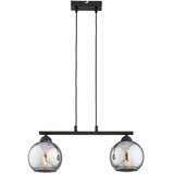 Brilagi Luster na sajli DIOR 2xE27/60W/230V crna/zadimljena siva | Eponuda.com