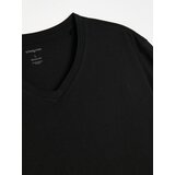Sinsay Basic pamučna majica s V-izrezom | shoptok.hr