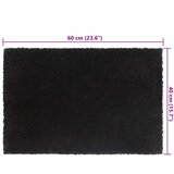  Otirači 2 kom crni 40 x 60 cm čupavi od kokosovih vlakana | shoptok.hr