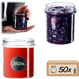 KADAX 50x Kozarci 350 ml Kozarci za med, marmelado, sladoled, stekleni Fi 82, (5000354979) | Shoptok.si