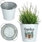 KADAX Pokrov za cvetlični lonec Kovinski cvetlični lonček Rastline 14 cm Za dekorativni lonec, (5000353250) | Shoptok.si