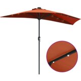  Vrtni dežnik Terakota 294 x 150 x 223 cm Poliester in jeklo, (5000160785) | Shoptok.si