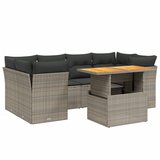  7-dijelni set vrtnih sofa sivi od poliratana | shoptok.hr